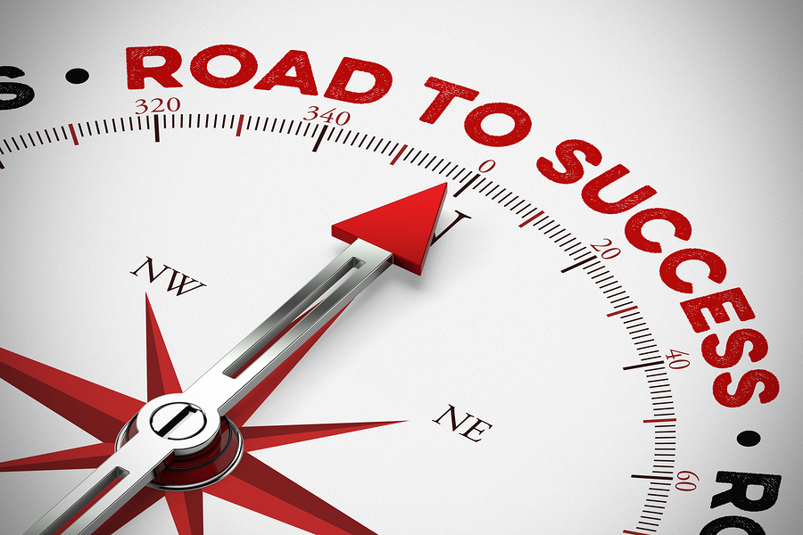 bigstock Road to success Success on c 246358484