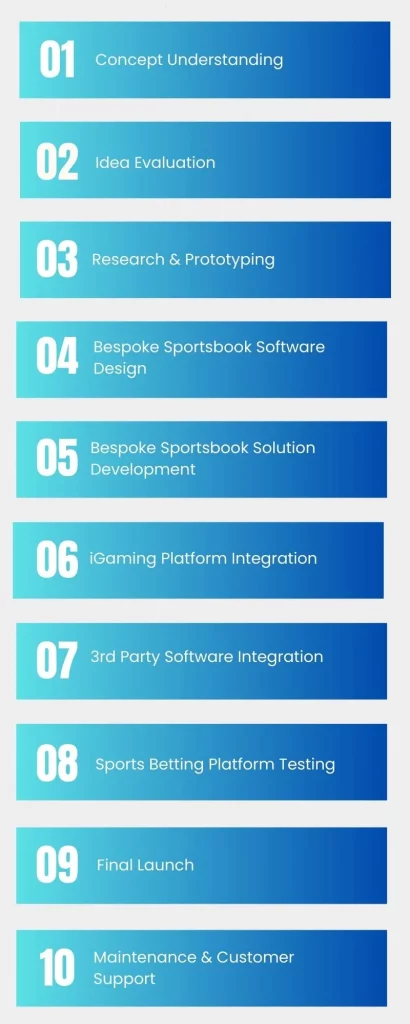 Bespoke sportsbook software development Infographic