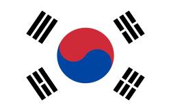 Flag of the South Korea